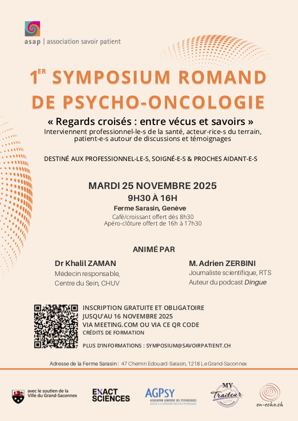 Affiche du Affiche Symposium Psycho-oncologie